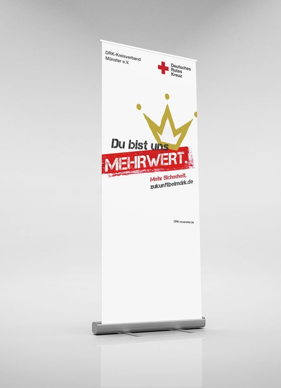 Referenz DRK Kreisverband Münster Arbeitgebermarke Rollup